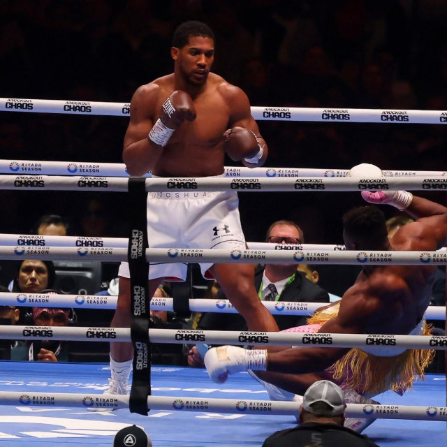 Anthony Joshua (lijevo) vs. Francis Ngannou