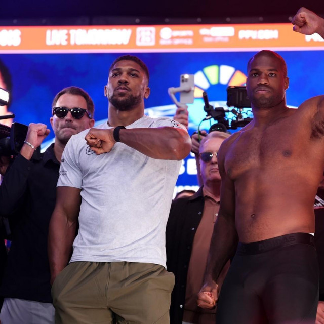 Anthony Joshua (lijevo) vs. Daniel Dubois (desno)