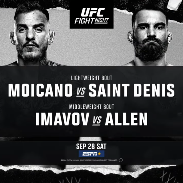 UFC Paris službeni poster