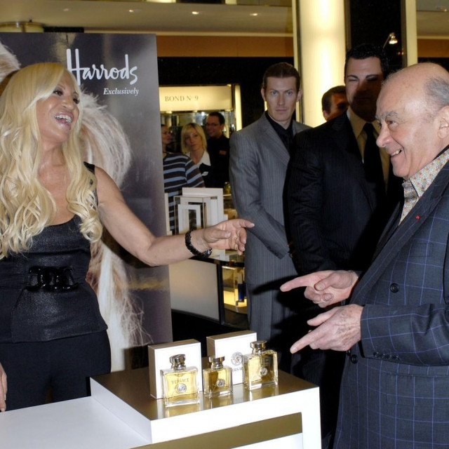 Mohamed Al-Fayed i Donatella Versace