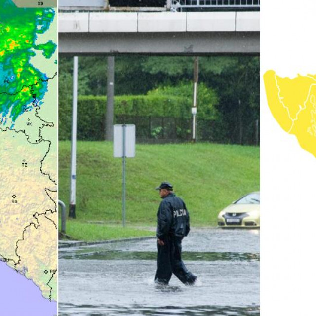 Stiglo je nevrijeme u Hrvatsku; u sredini potopljena Škorpikova - arhiva)