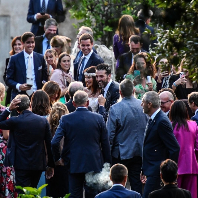 Gianluigi Buffon i Ilaria D‘Amico