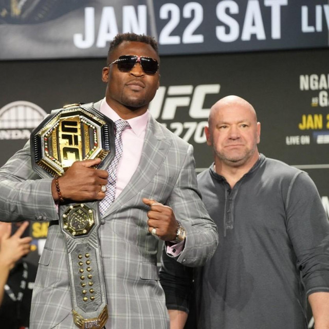 Francis Ngannou i Dana White