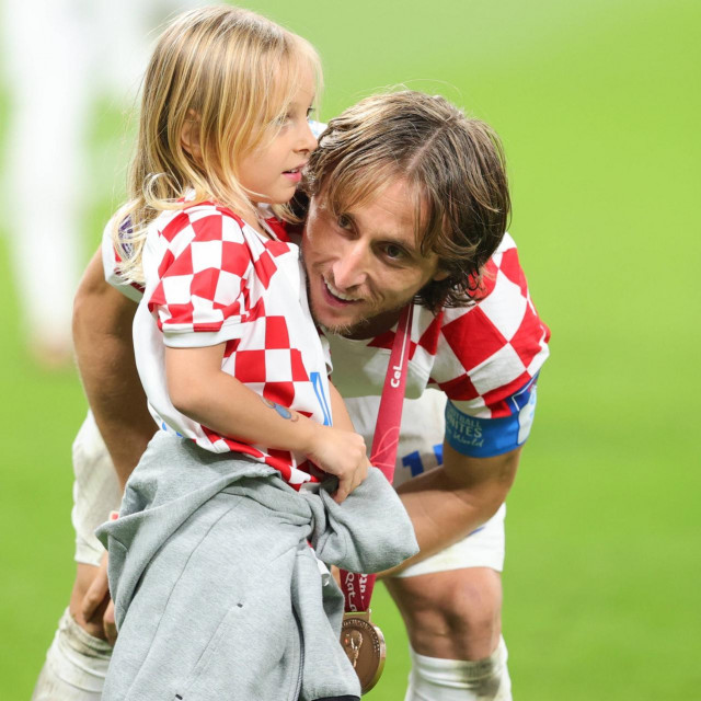 Luka Modrić i kćer Sofija 