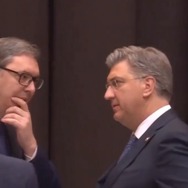 Aleksandar Vučić i Andrej Plenković