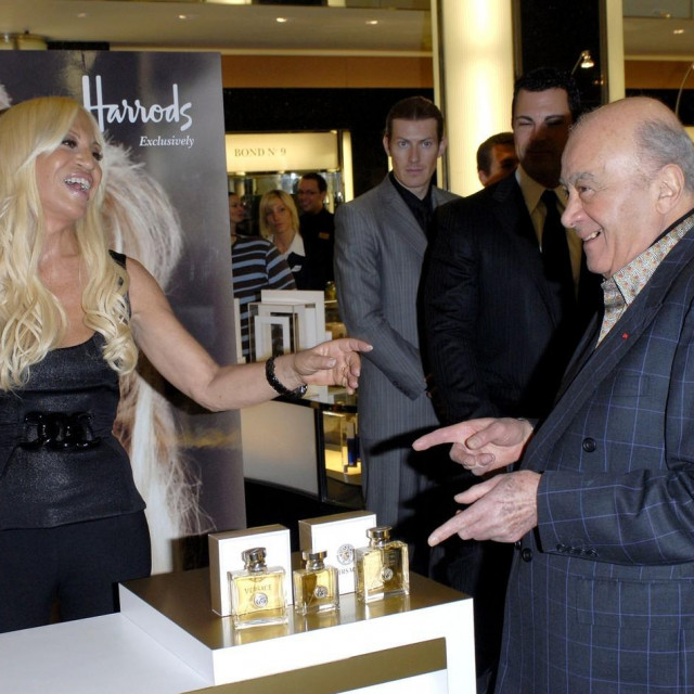 Mohamed Al-Fayed i Donatella Versace