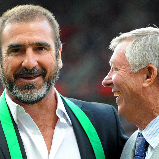 Eric Cantona i Sir Alex Ferguson