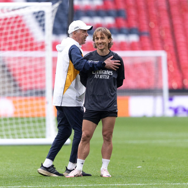 Carlo Ancelotti i Luka Modrić