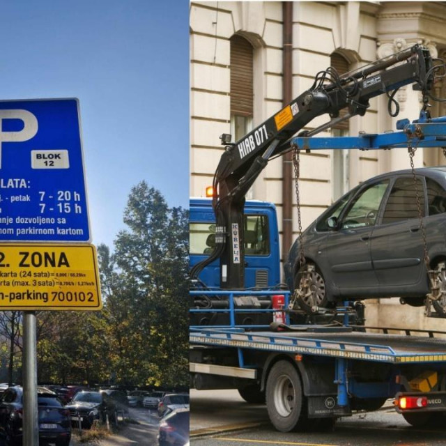 Djelatnici Zagrebparkinga na postojeće table lijepe redne brojeve blokova