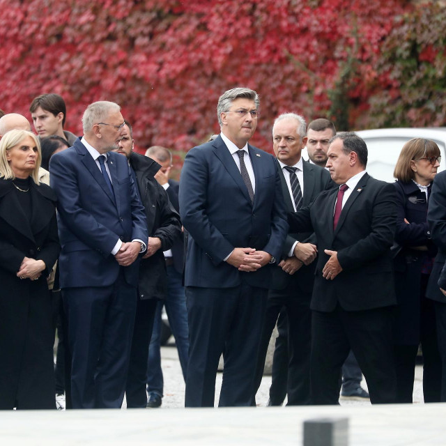 Davor Božinović, Andrej Plenković i Vili Beroš