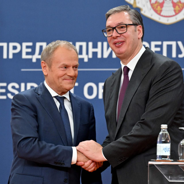 Donald Tusk i Aleksandar Vučić