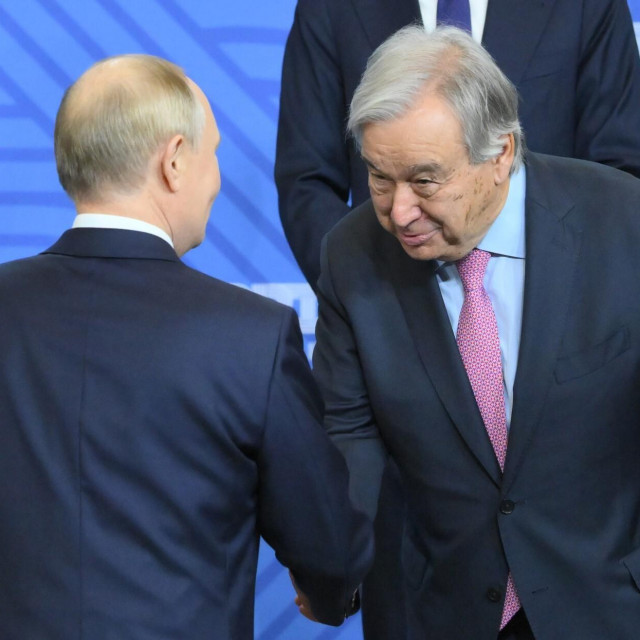 Vladimir Putin i AntonioGuterres susreli su se na summitu BRICS-a u Kazanju