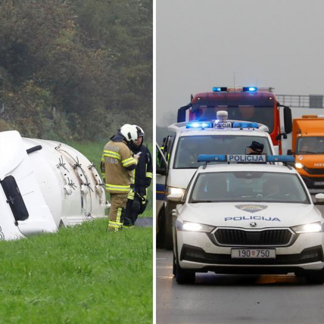 Prometna nesreća na autocesti A3 Bregana-Lipovac između čvora Križ i odmorišta Novoselec u smjeru Lipovca. Poginuo je vozač teretnog vozila prilikom slijetanja s ceste