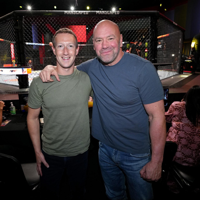 Dana White i Mark Zuckerberg