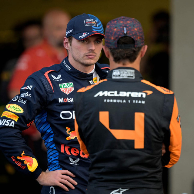 Max Verstappen (lijevo) i Lando Norris