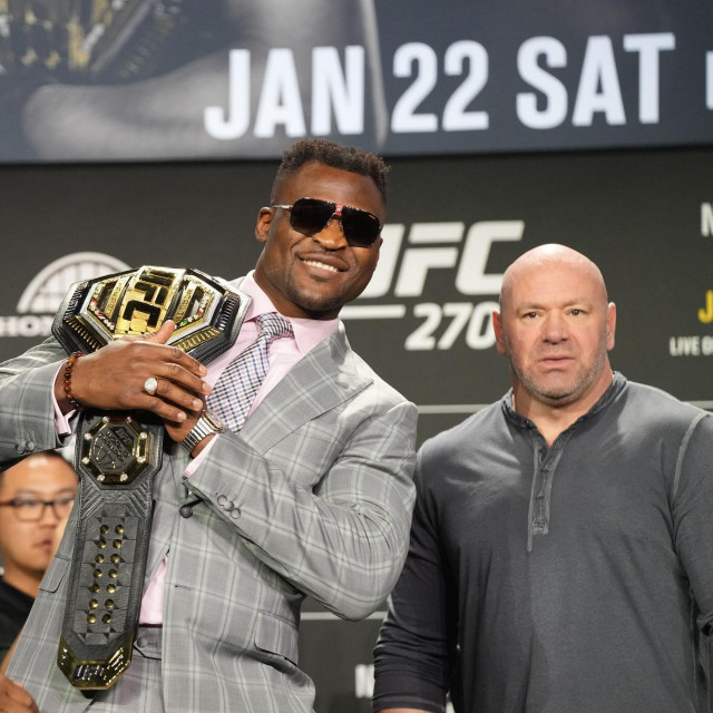 Francis Ngannou, Dana White