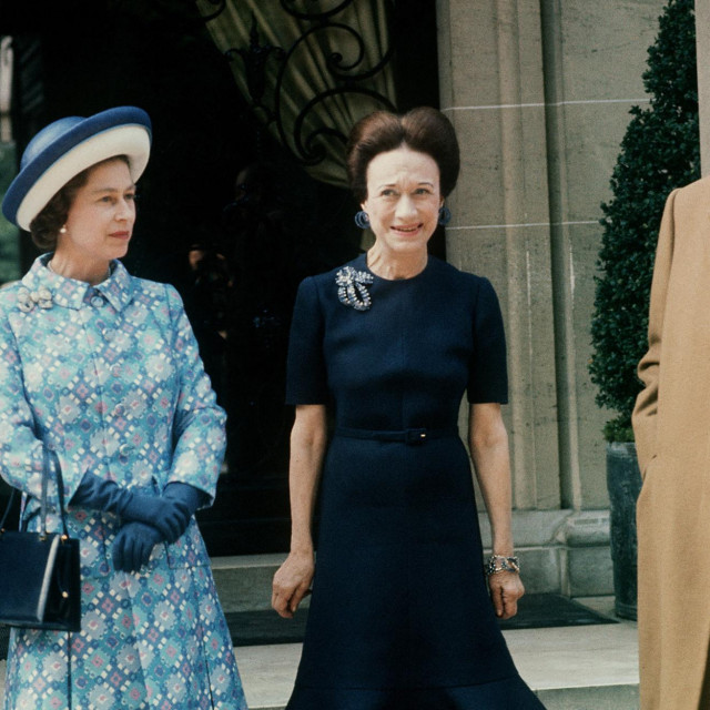 Kraljica Elizabeta II. i suprug, princ Philip, s Wallis Simpson 1972. godine