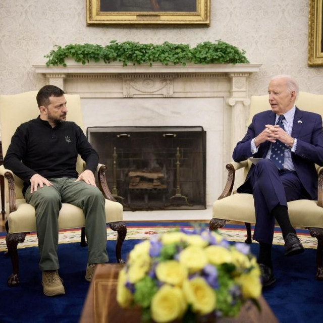 Volodimir Zelenski i Joe Biden prilikom susreta u rujnu