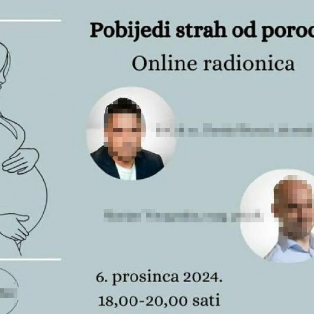 Plakat za radionicu ”Pobijedi strah od poroda”