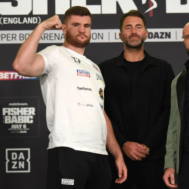 Johnny Fisher, Eddie Hearn i Alen Savage Babić