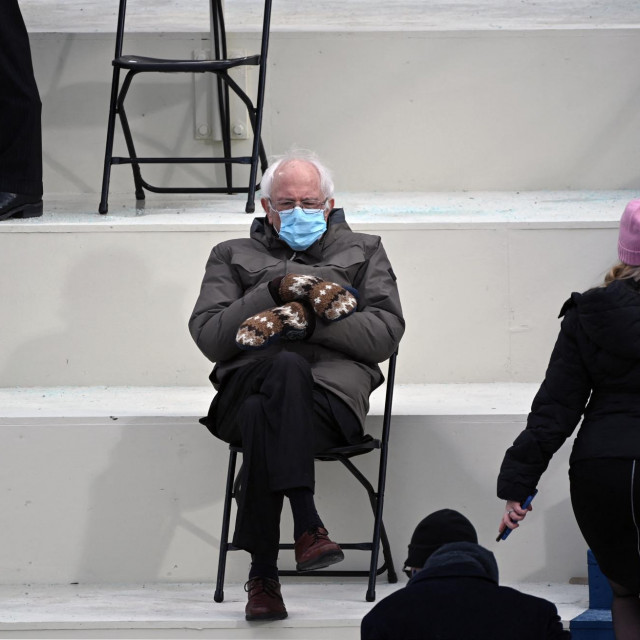 Bernie Sanders na inauguraciji predsjednika SAD-a Joea Bidena