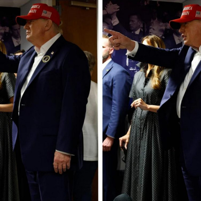 Melania i Donald Trump na svom biračkom mjestu