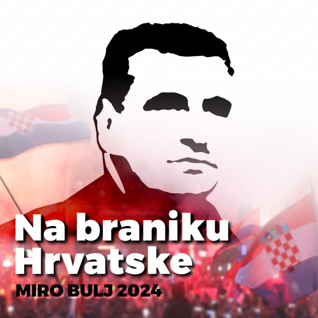 Plakat kandidata Mosta Mire Bulja, predsjednički izbori 2024. godine