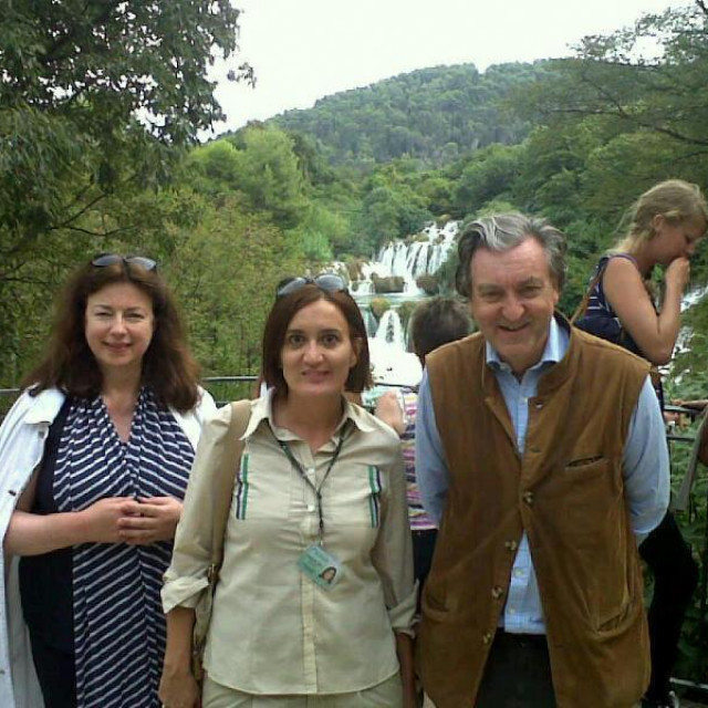 Lord Alexander Scrymgeour zajedno sa suprugom Siobhan Mary prilikom posjete Nacionalnom parku Krka 2012.
