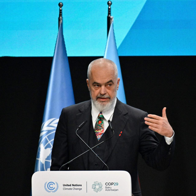 Albanski premijer Edi Rama na Cop29 u Bakuu