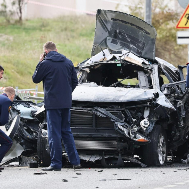 Razneseni automobil u kojem je poginuo Trankovski