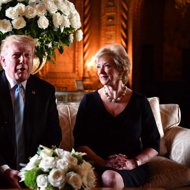 Donald Trump i Linda McMahon