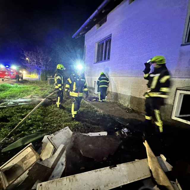 požar podrumskog stana kuće u Donjem Hruševcu