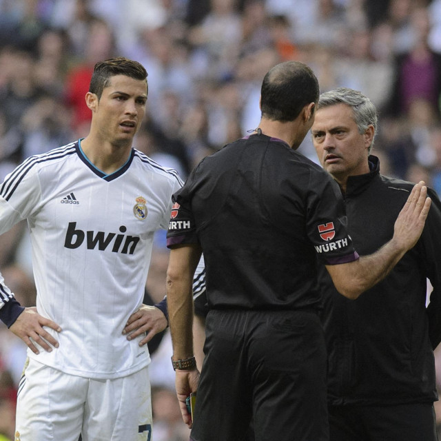 Cristiano Ronaldo i Jose Mourinho