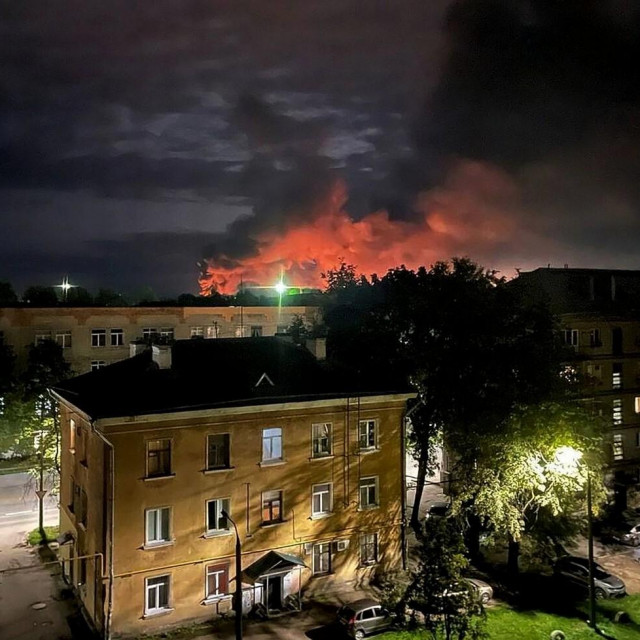 Ukrajinski udar na zračnu luku u regiji Pskov