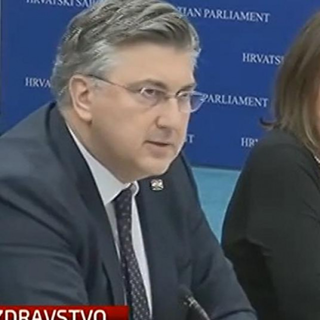 Andrej Plenković i Irena Hrstić