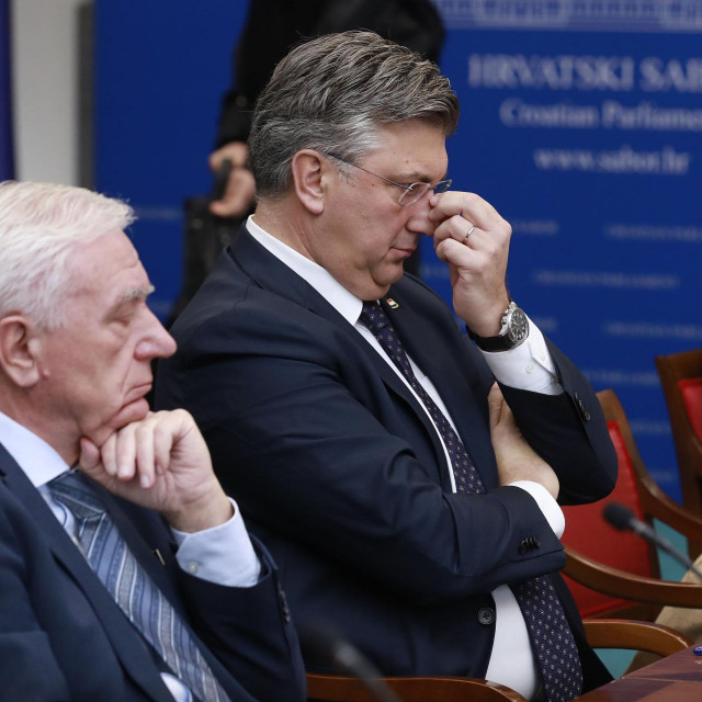 Andrej Plenković i Irena Hrstić