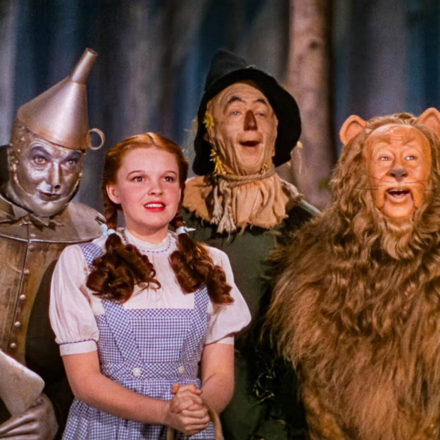 Judy Garland, Ray Bolger, Jack Haley i Bert Lahr