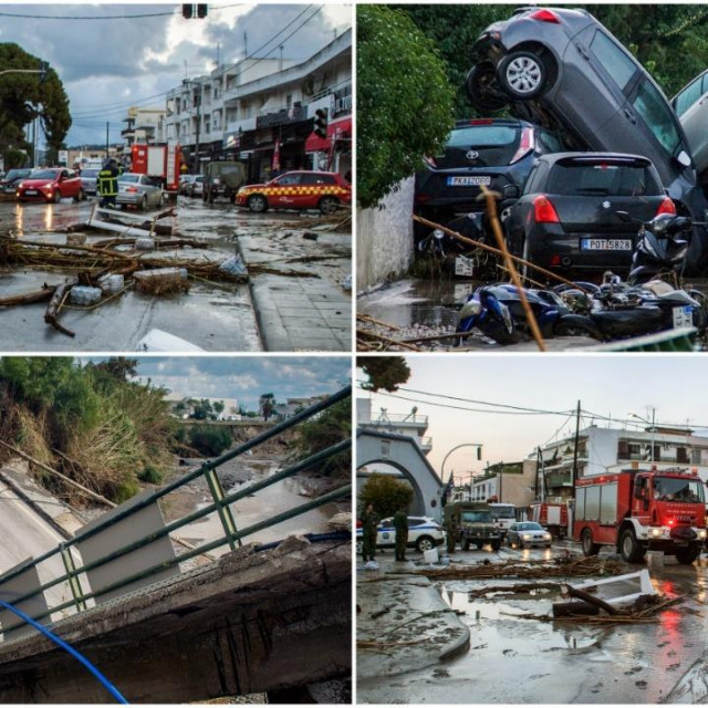 Posljedice oluje Bora u Grčkoj