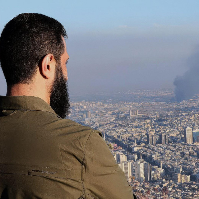 Abu Muhammad Al-Jolani, vođa pobunjenika, na brdu iznad Damaska