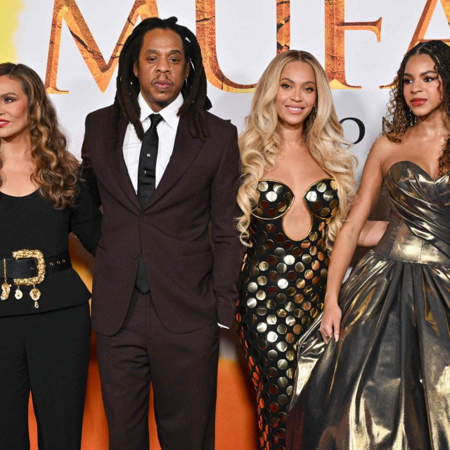 Tina Knowles, Jay-Z, Beyonce i Blue Ivy Carter