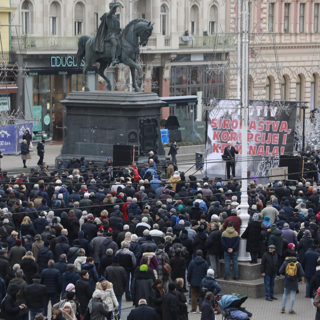 Prosvjed ‘Protiv siromaštva, korupcije i kriminala‘