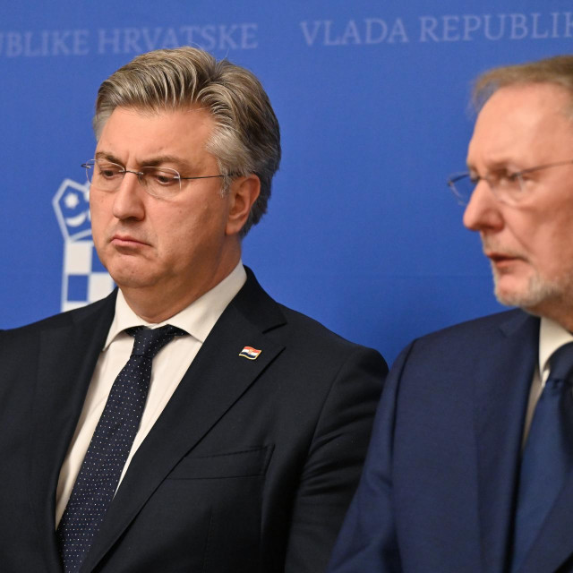 Andrej Plenković i Davor Božinović