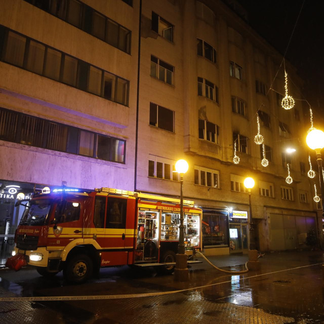  Požar u Gajevoj ulici u Zagrebu