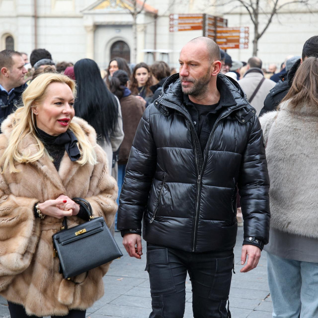 Damir Habijan u centru Zagreba na Badnjak