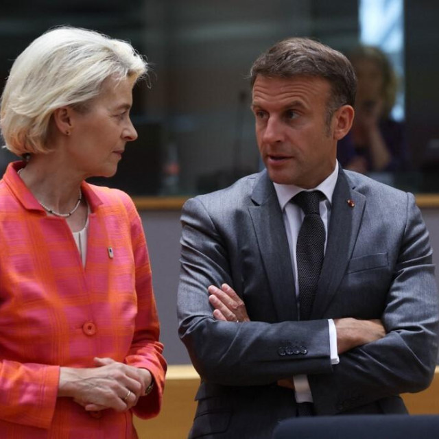 Ursula von der Leyen i Emmanuel Macron