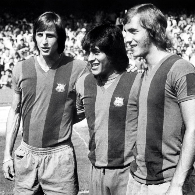 Johan Cruyff, Hugo Sotil i Johan Neeskens