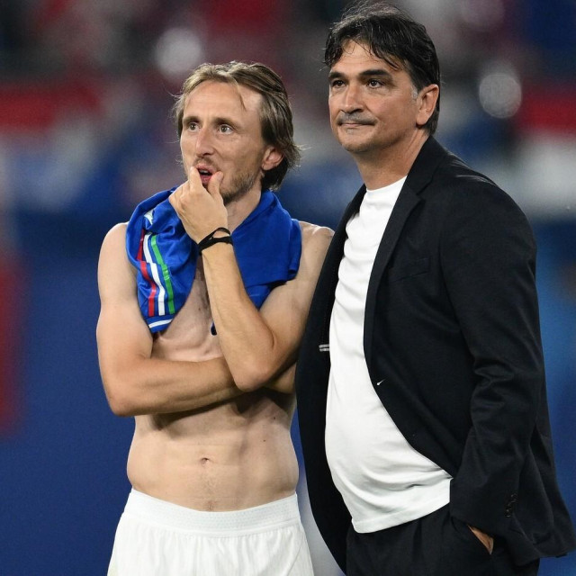 Luka Modrić i Zlatko Dalić