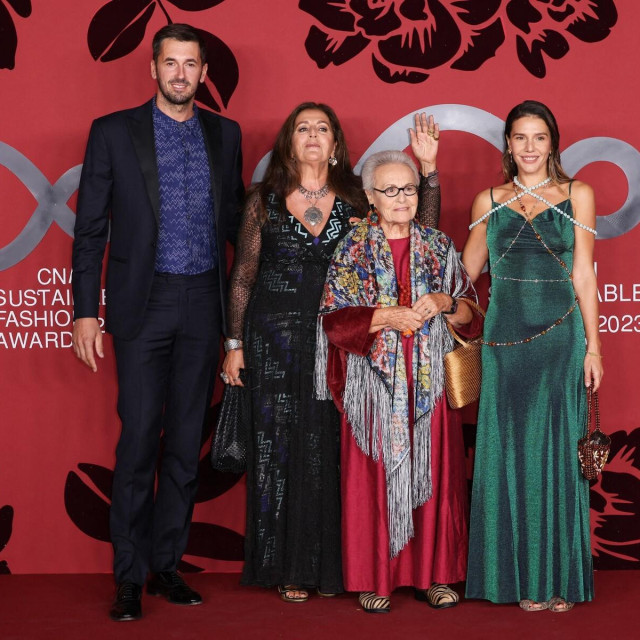 Ottavio Missoni mlađi, Angela Missoni, Rosita Missoni i Margherita Missoni 