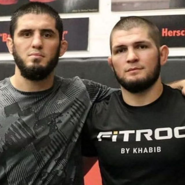 Islam Makhachev i Khabib Nurmagomedov