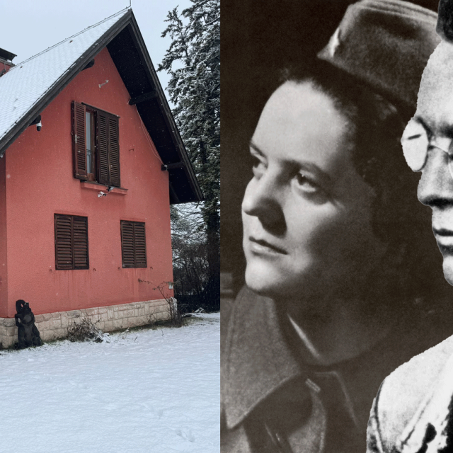 Titovo imanje u Samoboru; Josip Broz Tito i njegova treća supruga Herta Haas (desno)